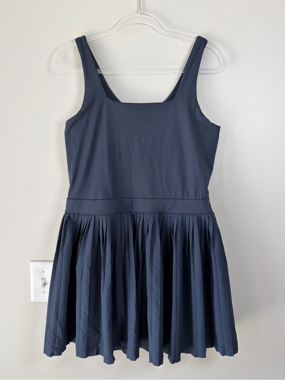 All in Motion Navy Pleated Workout Dress
